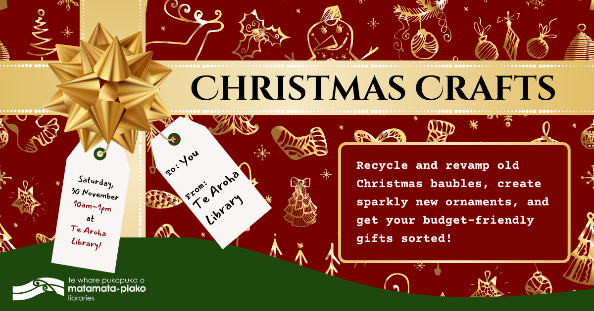 Te Aroha Library card making Nov 2024